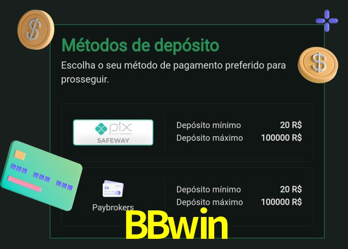 O cassino BBwin oferece uma grande variedade de métodos de pagamento